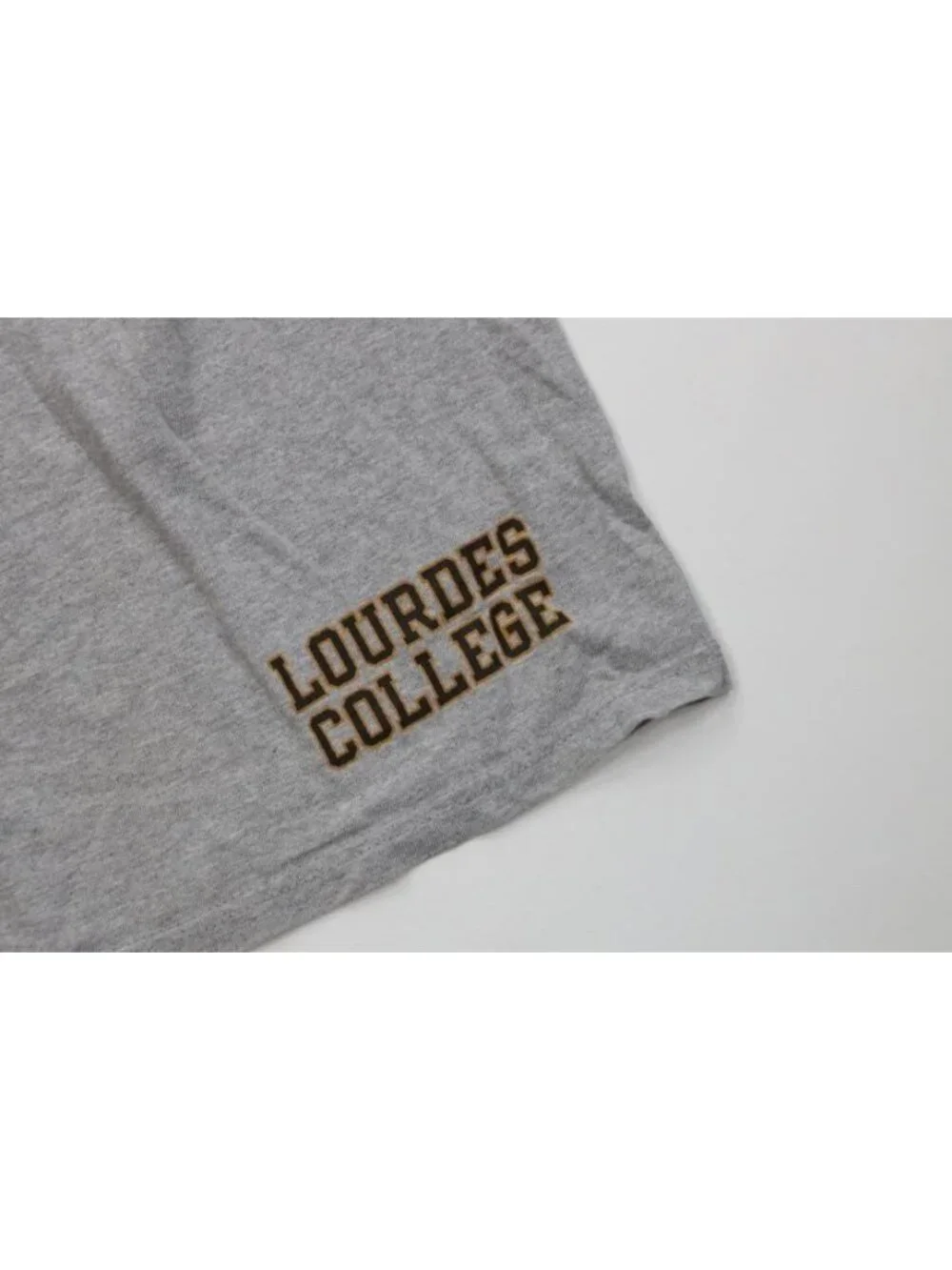 Vintage 90s Y2K Champion Mens 2XL Lourdes College Above Knee Shorts Heather Gray
